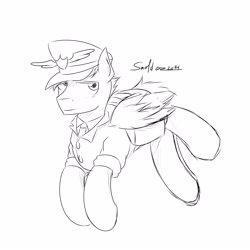 Size: 5000x5000 | Tagged: safe, artist:smolder, care package, special delivery, absurd resolution, mailpony, male, sketch, solo