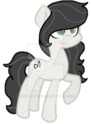 Size: 400x546 | Tagged: safe, artist:icecreamwonder, oc, oc only, oc:silver symphony, offspring, parent:frederic horseshoepin, parent:octavia melody, parents:fredtavia, solo, watermark