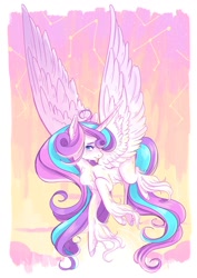 Size: 1024x1448 | Tagged: safe, artist:lana-jay, princess flurry heart, the crystalling, crying, long feather, older, realistic horse legs, solo, unshorn fetlocks