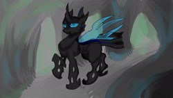 Size: 1920x1080 | Tagged: safe, oc, oc only, oc:drone r-935, changeling, hive