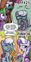 Size: 500x1000 | Tagged: safe, idw, diamond tiara, silver spoon, snails, snips, spike, zecora, dragon, zebra, spoiler:comic, spoiler:comic38, spoiler:comicff21