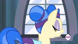 Size: 1100x618 | Tagged: safe, derpibooru import, screencap, sapphire shores, for whom the sweetie belle toils, hub logo