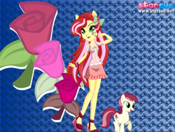 Size: 800x600 | Tagged: safe, artist:cg1995, roseluck, equestria girls, life is a runway, rainbow rocks