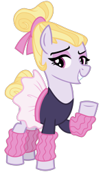 Size: 1440x2400 | Tagged: safe, artist:cheezedoodle96, hoofer steps, earth pony, pony, on your marks, .svg available, ballerina, clothes, female, inkscape, leg warmers, leotard, looking at you, mare, simple background, skirt, solo, svg, transparent background, vector