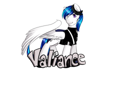 Size: 2100x1500 | Tagged: safe, artist:azure-doodle, oc, oc only, oc:valiance, pegasus, pony, badge, clothes, con badge, scar, shoes, simple background, solo, white background