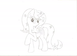 Size: 2338x1700 | Tagged: safe, artist:laurelcrown, oc, oc only, pony, unicorn, sketch, traditional art