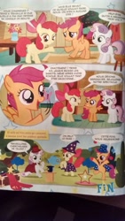 Size: 900x1600 | Tagged: safe, apple bloom, scootaloo, sweetie belle, comic, cutie mark crusaders, french