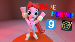 Size: 1920x1080 | Tagged: safe, artist:fillerartist, pacific glow, the saddle row review, 3d, download at source, gmod, rave pony, solo, source filmmaker
