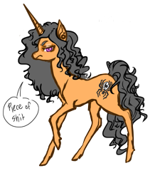 Size: 1051x1207 | Tagged: safe, artist:opalacorn, oc, oc only, oc:shay, solo, vulgar