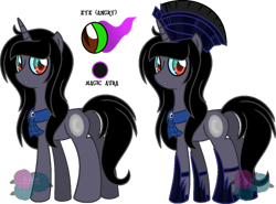 Size: 1024x758 | Tagged: safe, artist:t-aroutachiikun, oc, oc only, oc:prince thanatos, offspring, parent:king sombra, parent:princess luna, parents:lumbra, reference sheet, simple background, solo, transparent background