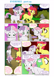 Size: 5784x8176 | Tagged: safe, artist:jeremy3, apple bloom, sweetie belle, pony, comic:everfree, absurd resolution, annoyed, comic