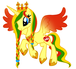 Size: 928x855 | Tagged: safe, artist:serra20, oc, oc only, alicorn, pony, lithuania, nation ponies, ponified, solo