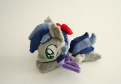 Size: 1024x710 | Tagged: safe, artist:yukamina-plushies, oc, oc only, oc:blue horizon, bat pony, pony, beanie (plushie), irl, photo, plushie