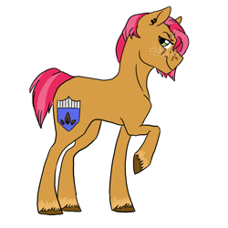 Size: 3300x3300 | Tagged: safe, artist:phobicalbino, babs seed, alternate cutie mark, older, solo