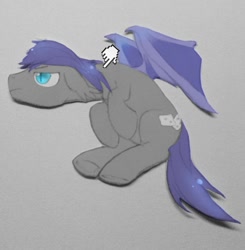 Size: 940x960 | Tagged: safe, oc, oc only, oc:au hasard, bat pony, pony, cursor, dragging, floppy ears, slit eyes, solo