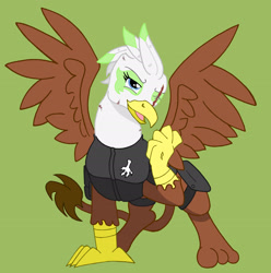 Size: 2688x2708 | Tagged: safe, artist:irkengeneral, oc, oc only, oc:gawdyna grimfeathers, fallout equestria