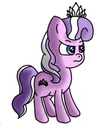 Size: 617x731 | Tagged: safe, artist:royfury, diamond tiara, pony, simple background, solo