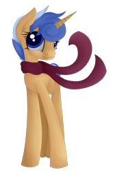 Size: 2112x3195 | Tagged: safe, artist:snowyglaze, oc, oc only, oc:snowy glaze, clothes, scarf, solo