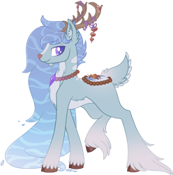 Size: 3472x3507 | Tagged: safe, artist:cayfie, oc, oc only, oc:bleak hazel, original species, ear fluff, simple background, solo, transparent background, unshorn fetlocks