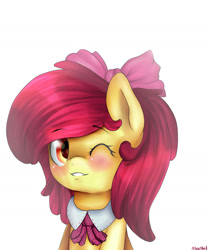 Size: 1200x1440 | Tagged: safe, artist:stanfel, apple bloom, adorabloom, cute, solo