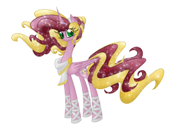 Size: 1972x1450 | Tagged: safe, artist:australian-senior, oc, oc only, oc:caroline luminia, alicorn, pony, alternate universe, caroline, kirindos, ponified, portal (valve), portal 2, solo