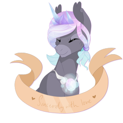 Size: 900x900 | Tagged: safe, artist:rannarbananar, oc, oc only, oc:azure aura, original species, pond pony, banner, solo