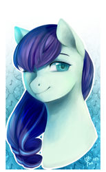 Size: 1218x1979 | Tagged: safe, artist:fork-tyan, coloratura, bust, portrait, solo