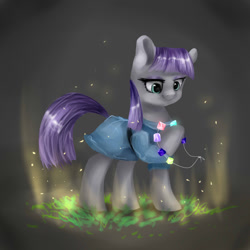 Size: 1024x1024 | Tagged: safe, artist:katemaximova, maud pie, maud pie (episode), necklace, rock candy, rock candy necklace, solo