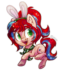 Size: 753x798 | Tagged: safe, artist:spacechickennerd, oc, oc only, oc:bunny bounce, solo