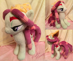 Size: 3932x3252 | Tagged: safe, artist:zombies8mywaffle, tree hugger, handmade, irl, minky, my little pony, photo, plushie, pony plush