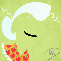 Size: 2000x2000 | Tagged: safe, artist:becauseimpink, derpibooru import, granny smith, minimalist, solo