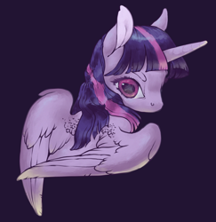 Size: 1210x1244 | Tagged: safe, artist:amphoera, twilight sparkle, twilight sparkle (alicorn), alicorn, pony, female, looking at you, mare, solo