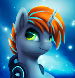 Size: 600x622 | Tagged: safe, artist:rodrigues404, oc, oc only, headphones, solo