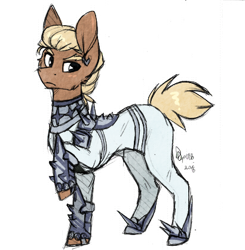 Size: 410x418 | Tagged: safe, artist:tenebristayga, ira gamagori, kill la kill, ponified, simple background, solo, transparent background