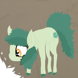 Size: 2200x2200 | Tagged: safe, artist:dragonpone, derpibooru exclusive, oc, oc only, oc:bittergreen, earth pony, pony, chest fluff, ear fluff, simple background, solo, style emulation, transparent background