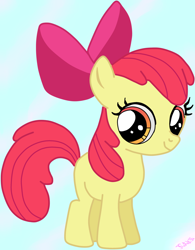 Size: 1024x1312 | Tagged: safe, artist:kotek55, apple bloom, earth pony, pony, female, filly, simple background, solo