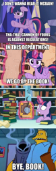 Size: 500x1500 | Tagged: safe, screencap, twilight sparkle, twilight sparkle (alicorn), alicorn, pony, the crystalling, female, image macro, mare, mcbain, meme, rainier wolfcastle, the simpsons