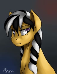 Size: 900x1170 | Tagged: safe, artist:whitepone, oc, oc only, oc:sweet shine, bust, portrait, solo, starlight over detrot