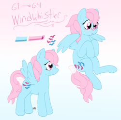 Size: 1024x1018 | Tagged: safe, artist:vysevee, wind whistler, g1, g1 to g4, generation leap, solo