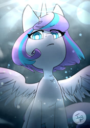 Size: 1049x1488 | Tagged: safe, artist:brownie97, princess flurry heart, alicorn, pony, the crystalling, evil, evil flurry heart, female, looking at you, older, solo