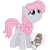 Size: 3000x3000 | Tagged: safe, artist:sunley, derpibooru import, snuzzle, earth pony, pony, g1, g4, female, g1 to g4, generation leap, looking up, mare, pillow, plushie, simple background, solo, teddy bear, transparent background