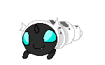 Size: 150x93 | Tagged: safe, artist:nuttypanutdy, derpibooru import, changeling, changeling larva, the times they are a changeling, animated, crawling, cute, cuteling, gif, grub, larva, solo