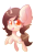 Size: 872x1367 | Tagged: safe, artist:blazemizu, derpibooru import, oc, oc only, chibi, commission, cute, ear fluff, simple background, solo, transparent background