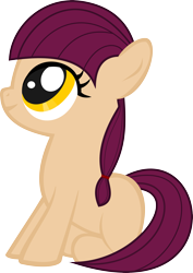 Size: 2993x4230 | Tagged: safe, artist:feralhamster, derpibooru import, oc, oc only, blank flank, female, filly, simple background, solo, transparent background, vector