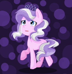 Size: 1024x1039 | Tagged: safe, artist:randomnics, derpibooru import, diamond tiara, crying, sad, solo, the pony i want to be