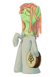 Size: 2400x3300 | Tagged: safe, artist:aaronmk, derpibooru import, tree hugger, clothes, drums, lithuania, pagan, religion, robe, romuva, simple background, transparent background