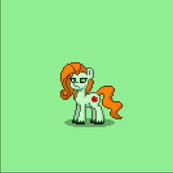 Size: 399x400 | Tagged: safe, derpibooru import, angry, dc comics, pixel art, poison ivy, ponified, pony town, solo, unamused