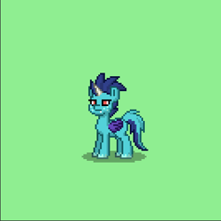 Size: 400x400 | Tagged: safe, derpibooru import, princess ember, dragon, pixel art, ponified, ponified ember, pony town, solo, unamused