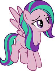 Size: 1024x1324 | Tagged: safe, artist:blah23z, derpibooru import, aria blaze, sunshower, pegasus, pony, female, flying, mare, palette swap, raised hoof, recolor, simple background, solo, transparent background