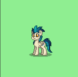 Size: 400x399 | Tagged: safe, derpibooru import, indigo zap, pegasus, pony, equestria girls, equestria girls ponified, pixel art, ponified, pony town, solo